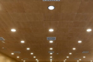 Плита для модульного подвесного потолка деревянная CBI Europe WOOD Concealed 200 System (ламинат, шпон)